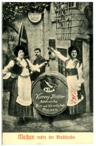 12063-Meißen-1910-Weinstuben Vincenz Richter mit Besitzern-Brück & Sohn Kunstverlag