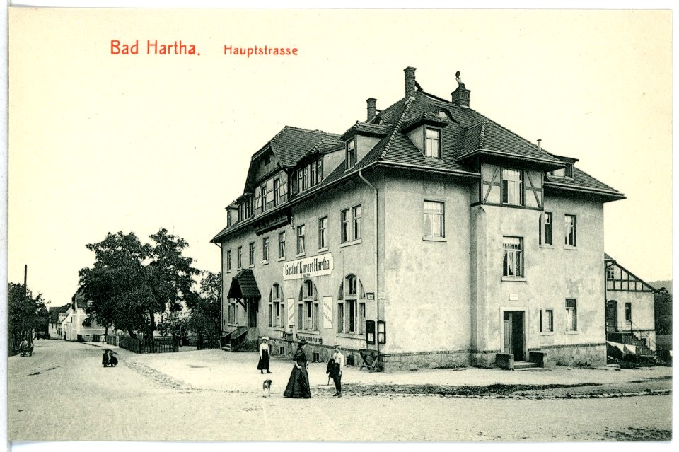 12612-Hartha-1911-Hauptstraße und Gasthof-Brück & Sohn Kunstverlag