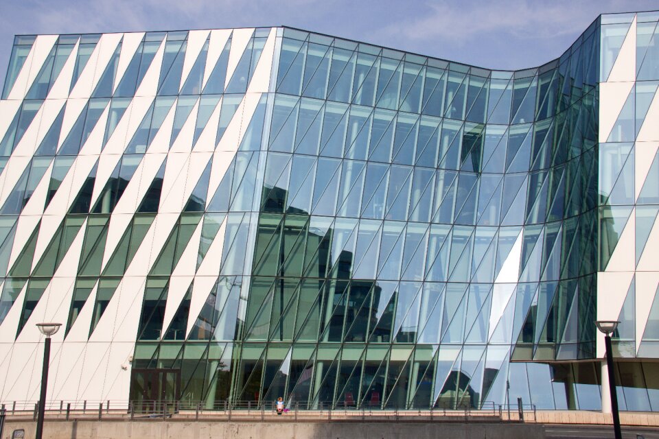Spejlflade glass mosaic rounding