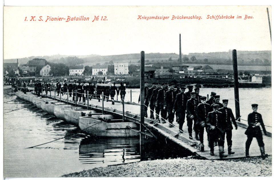 12377--1910-Pionier-Bataillon Nr. 12-Brück & Sohn Kunstverlag