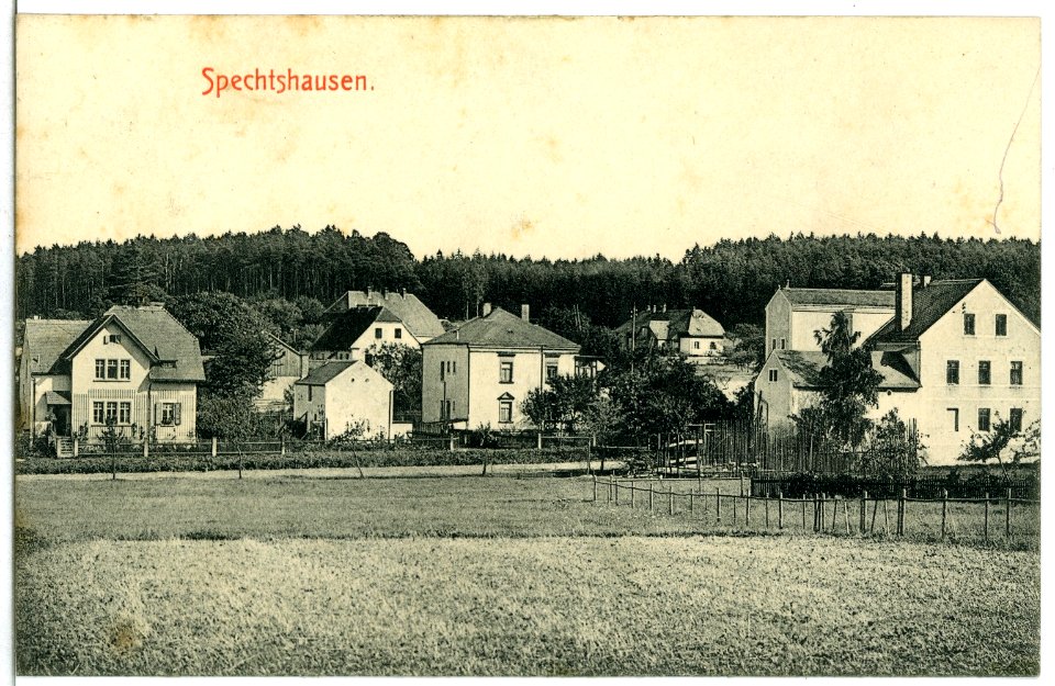12619-Spechtshausen-1911-Blick auf Spechtshausen-Brück & Sohn Kunstverlag