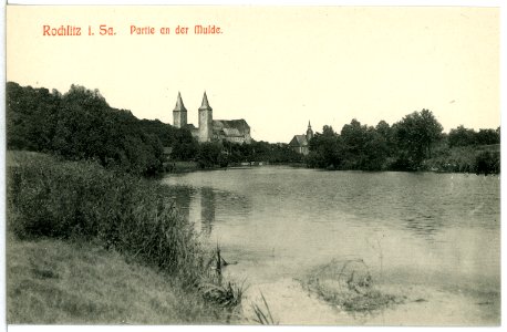 12630-Rochlitz-1911-Partie an der Mulde-Brück & Sohn Kunstverlag