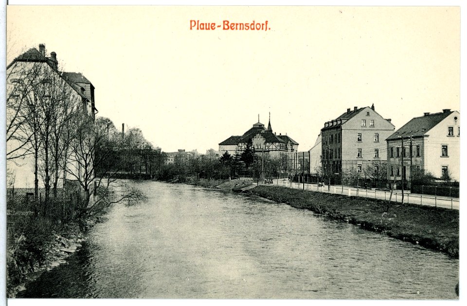 12093-Plaue-Bernsdorf-1910-Blick auf Plaue-Bernsdorf-Brück & Sohn Kunstverlag
