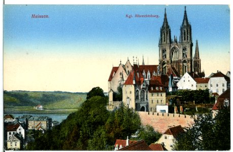 12112-Meißen-1910-Albrechtsburg und Dom vom Schottenberg-Brück & Sohn Kunstverlag