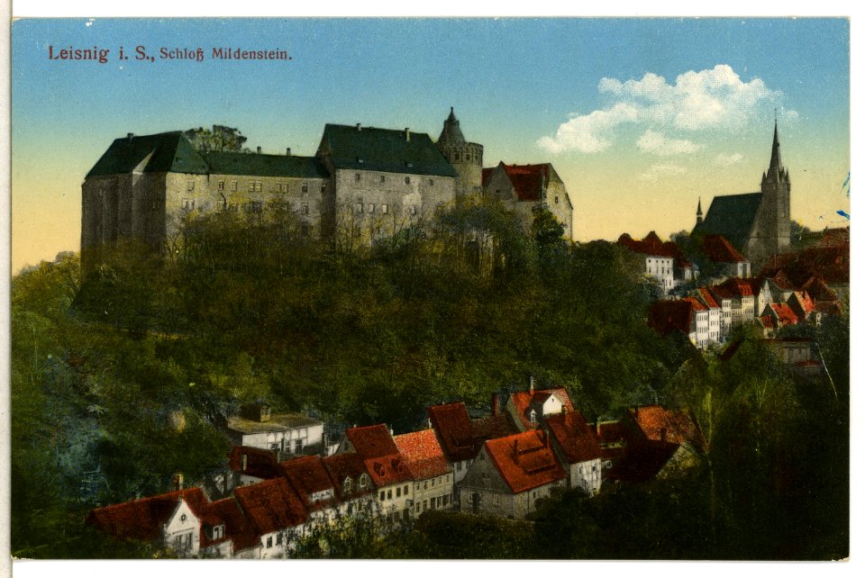 12751-Leisnig-1911-Schloß Mildenstein-Brück & Sohn Kunstverlag