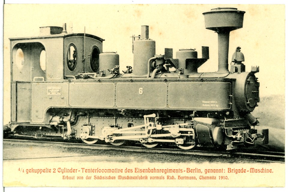 12764-Berlin-1911-Tenderlokomotive des Eisenbahn-Regiments-Berlin-Brück & Sohn Kunstverlag
