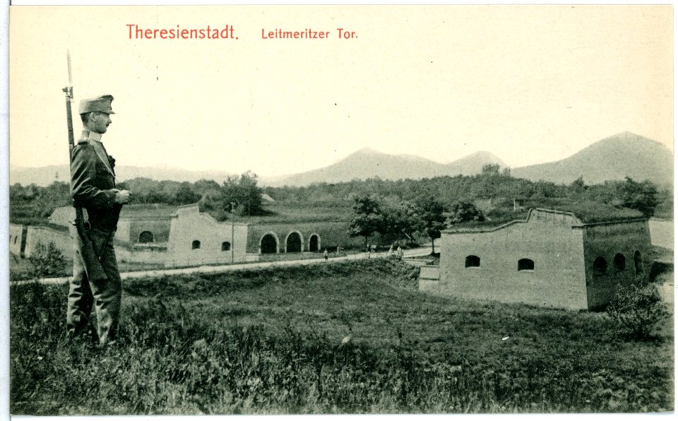 11051-Theresienstadt-1910-Leitmeritzer Tor-Brück & Sohn Kunstverlag