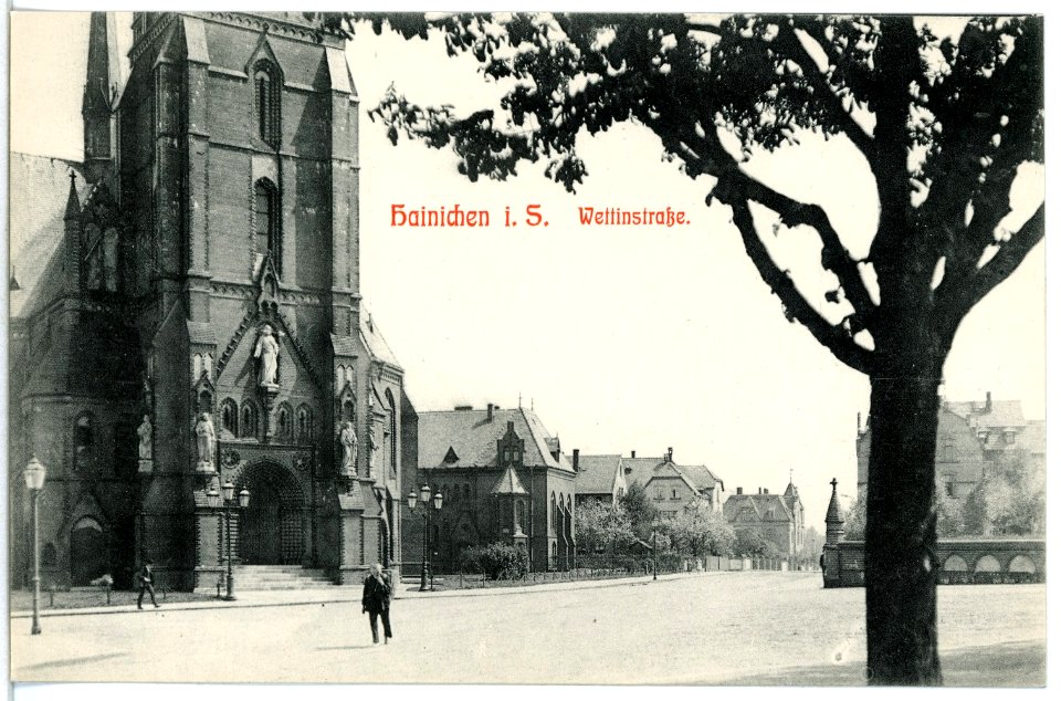 12436-Hainichen-1911-Wettinstraße-Brück & Sohn Kunstverlag