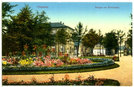 12383-Chemnitz-1910-Anlagen am Wettinplatz-Brück & Sohn Kunstverlag