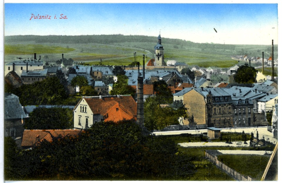 11023-Pulsnitz-1910-Blick auf Pulsnitz-Brück & Sohn Kunstverlag