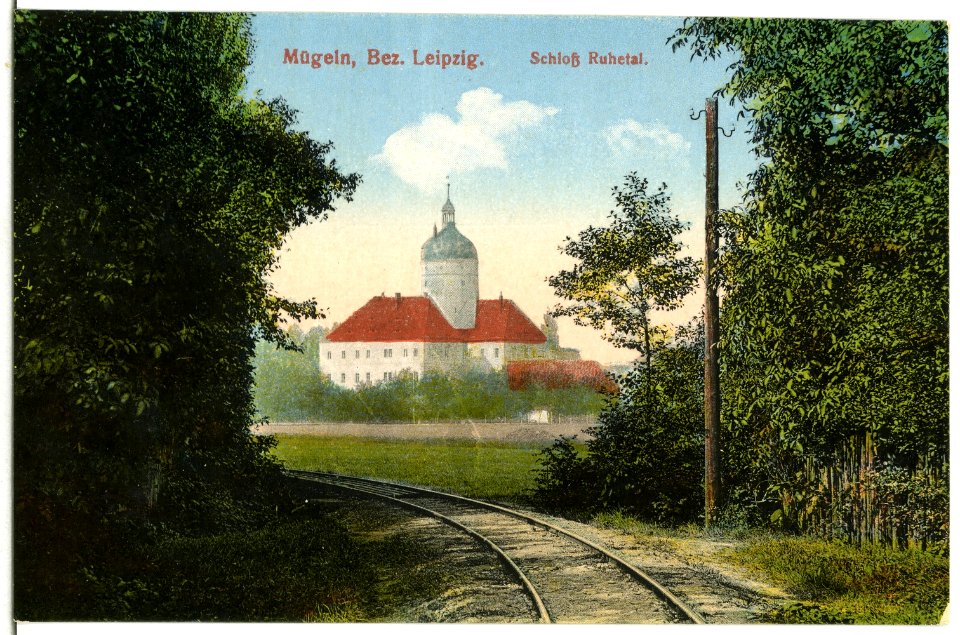 11327-Mügeln-1910-Schloß Ruhetal-Brück & Sohn Kunstverlag