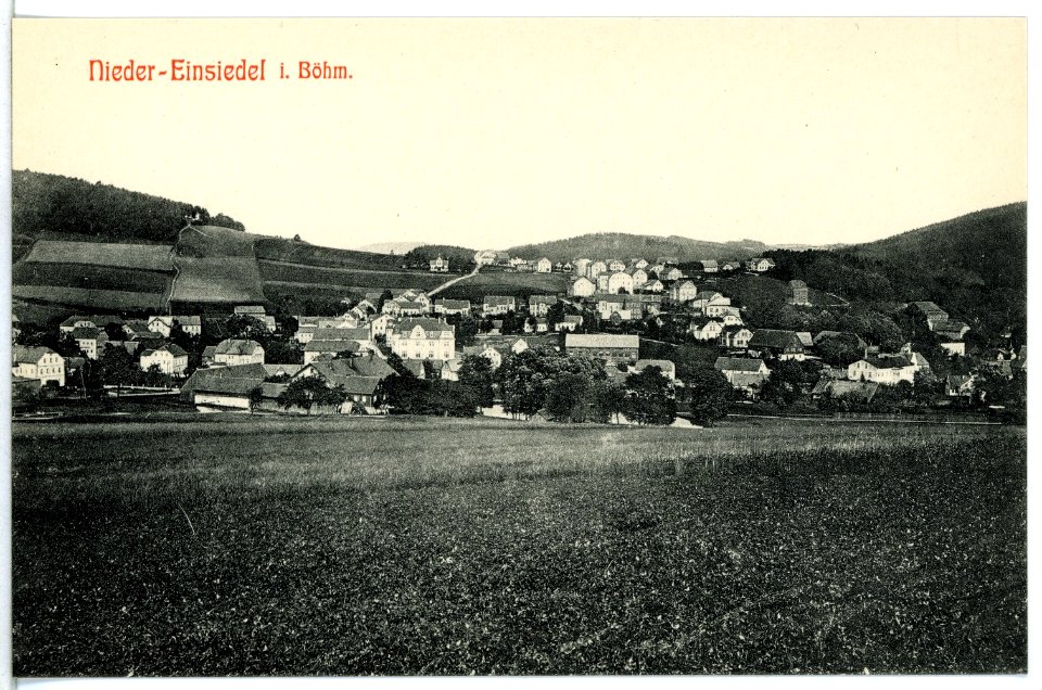 12252-Niedereinsiedel-1910-Blick auf Niedereinsiedel-Brück & Sohn Kunstverlag
