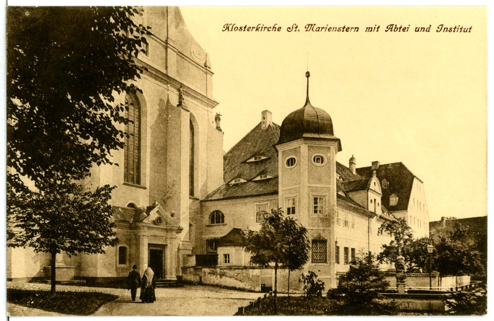 11860-Panschwitz-Kuckau-1910-Klosterkirche St. Marienstern mit Abtei-Brück & Sohn Kunstverlag