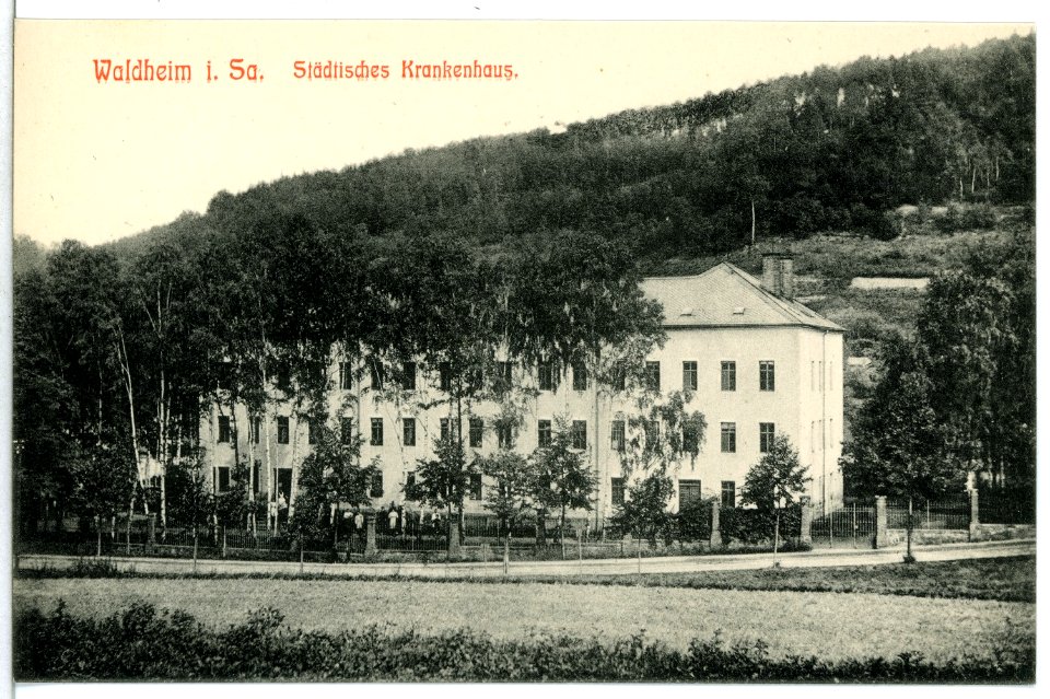 12621-Waldheim-1911-Städtisches Krankenhaus-Brück & Sohn Kunstverlag