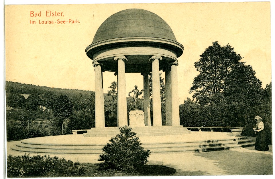 11744-Bad Elster-1910-Im Louisa-See Park-Brück & Sohn Kunstverlag