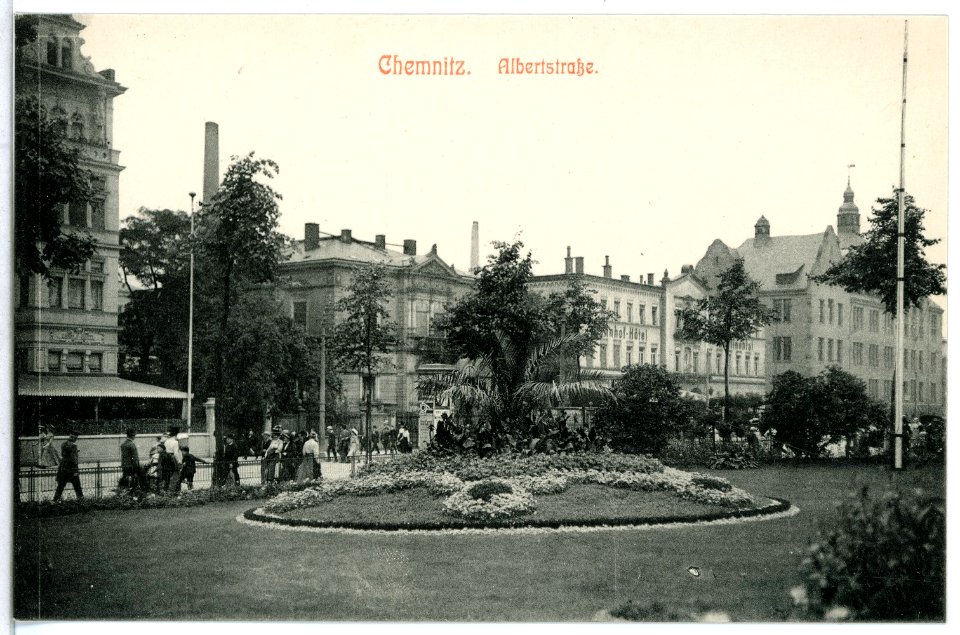12471-Chemnitz-1911-Albertstraße-Brück & Sohn Kunstverlag