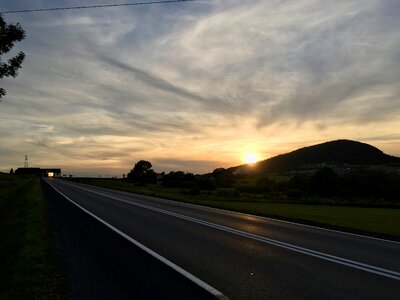 Mountains west evening photo