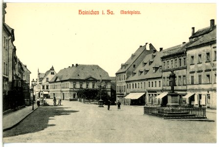 12434-Hainichen-1911-Marktplatz-Brück & Sohn Kunstverlag