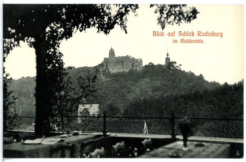 12267-Rochsburg-1910-Blick auf Schloß Rochsburg-Brück & Sohn Kunstverlag