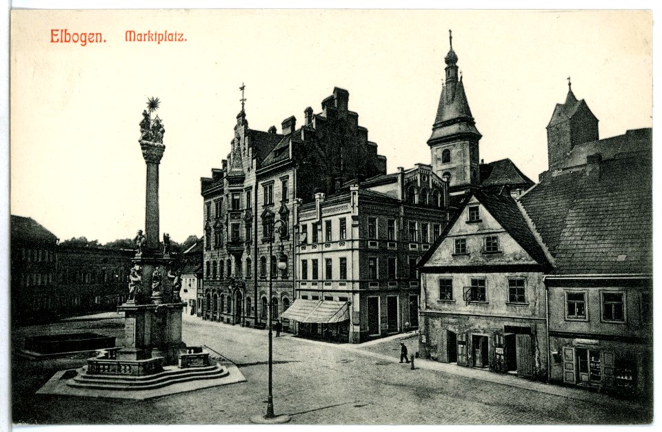 11070-Elbogen-1910-Marktplatz-Brück & Sohn Kunstverlag