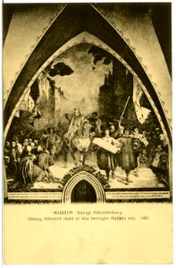 11790-Meißen-1910-Albrechtsburg - Albrechts Einzug in Harlem-Brück & Sohn Kunstverlag