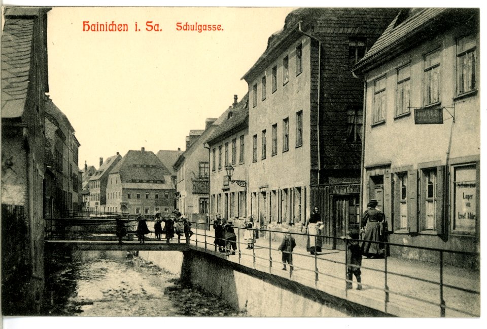 12441-Hainichen-1911-Schulgasse-Brück & Sohn Kunstverlag