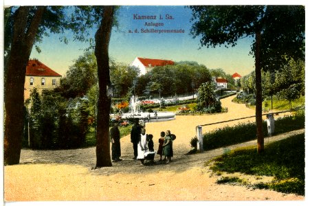 12641-Kamenz-1911-Anlage an der Schillerpromenade-Brück & Sohn Kunstverlag