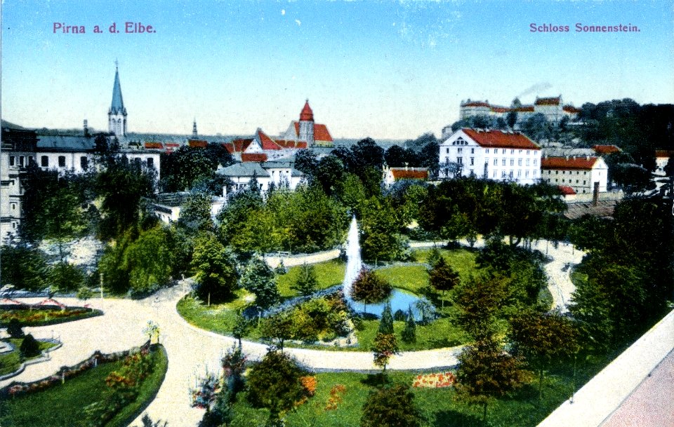 12222-Pirna-1910-Schloß Sonnenstein-Brück & Sohn Kunstverlag