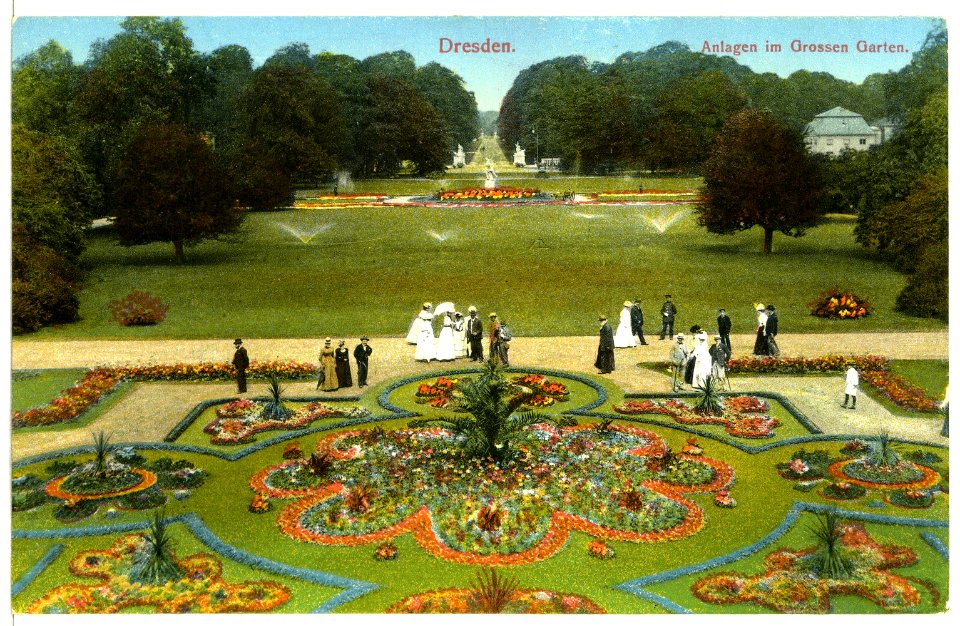 12232-Dresden-1910-Anlagen im Großen Garten-Brück & Sohn Kunstverlag