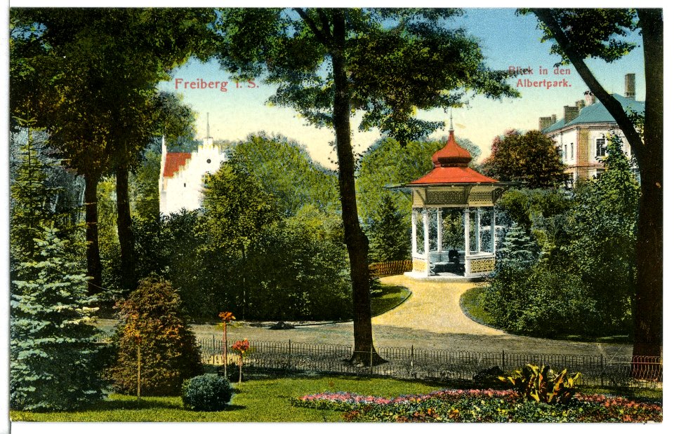 11847-Freiberg-1910-Albertpark-Brück & Sohn Kunstverlag