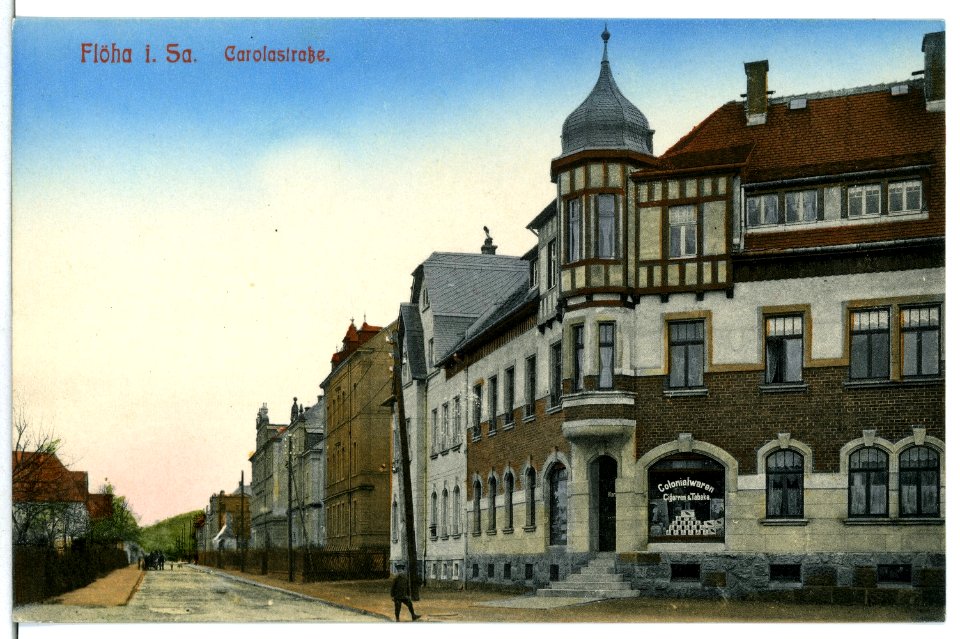 12137-Flöha-1910-Carolastraße-Brück & Sohn Kunstverlag