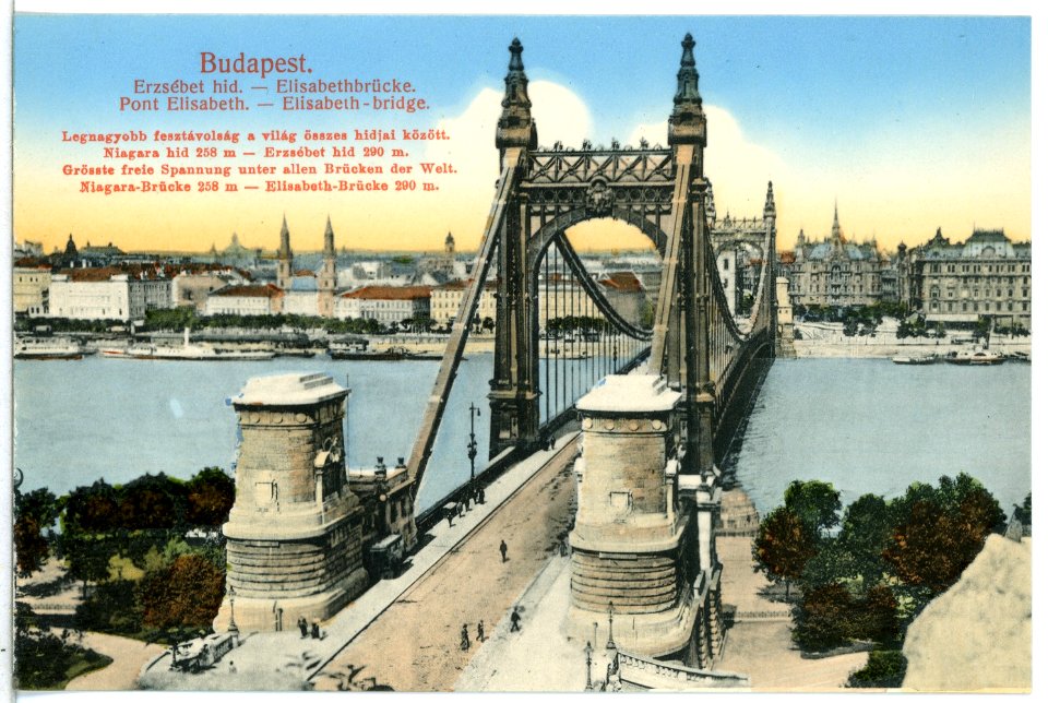 12294-Budapest-1910-Elisabethbrücke-Brück & Sohn Kunstverlag