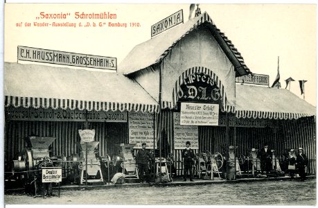 11004-Hamburg-1910-Saxonia Schrotmühlen auf der Wanderausstellung-Brück & Sohn Kunstverlag