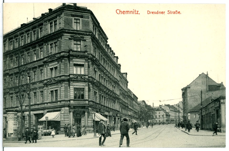 12161-Chemnitz-1910-Dresdner Straße-Brück & Sohn Kunstverlag