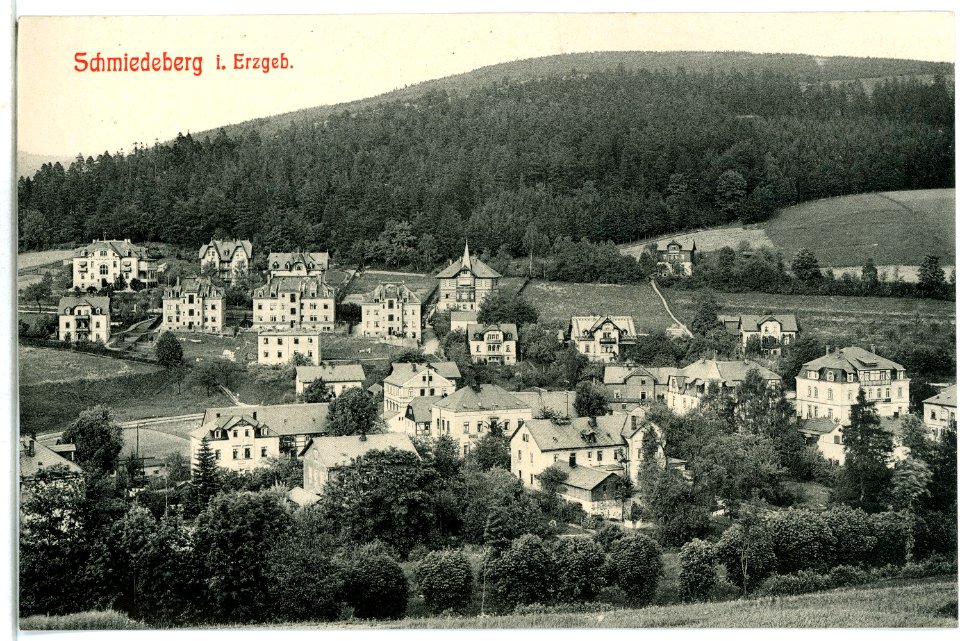 11460-Schmiedeberg-1910-Blick auf Schmiedeberg-Brück & Sohn Kunstverlag