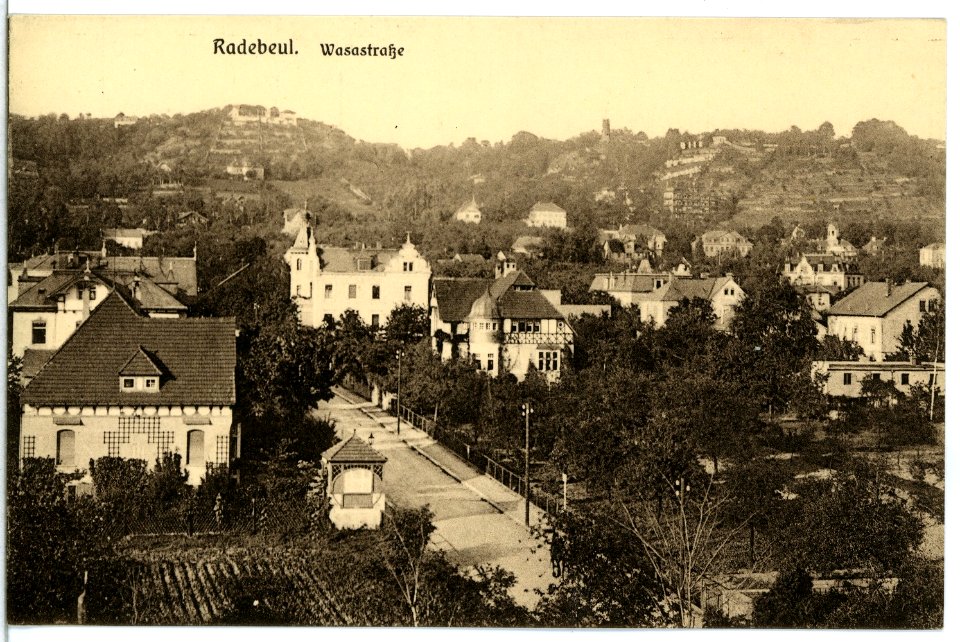 12697-Radebeul-1911-Oberlößnitz, Wasastraße-Brück & Sohn Kunstverlag
