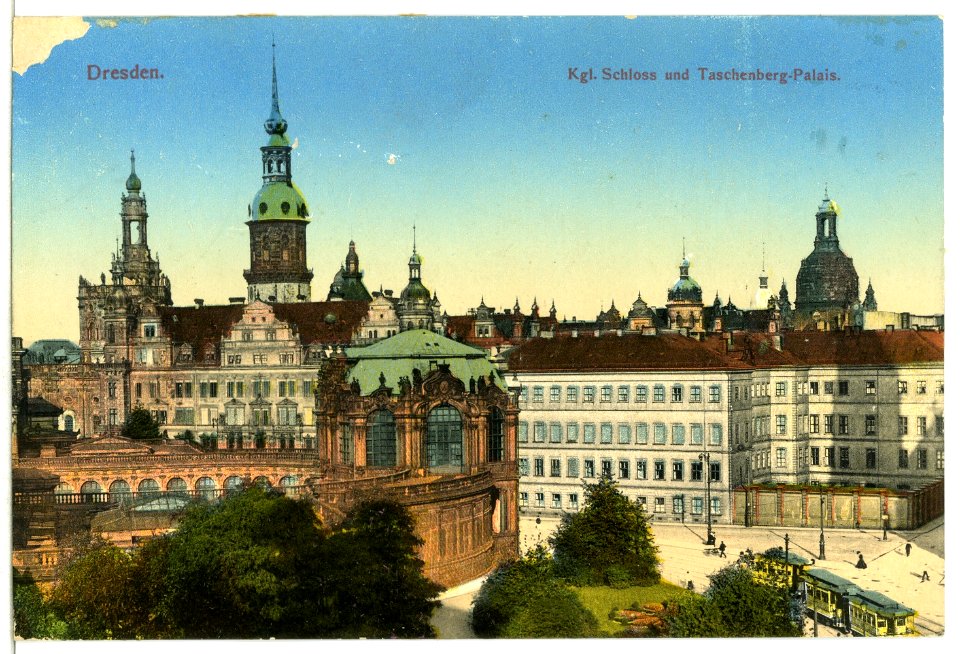 12680-Dresden-1911-Königliches Schloß und Taschenberg - Palais-Brück & Sohn Kunstverlag
