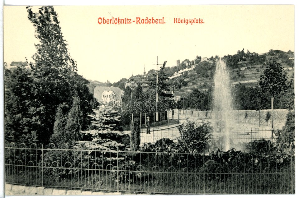 12702-Radebeul-1911-Oberlößnitz, Königsplatz-Brück & Sohn Kunstverlag