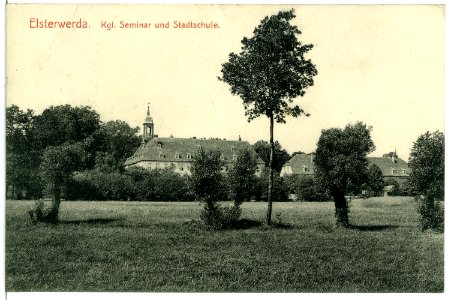 11379-Elsterwerda-1910-Seminar und Stadtschule-Brück & Sohn Kunstverlag photo