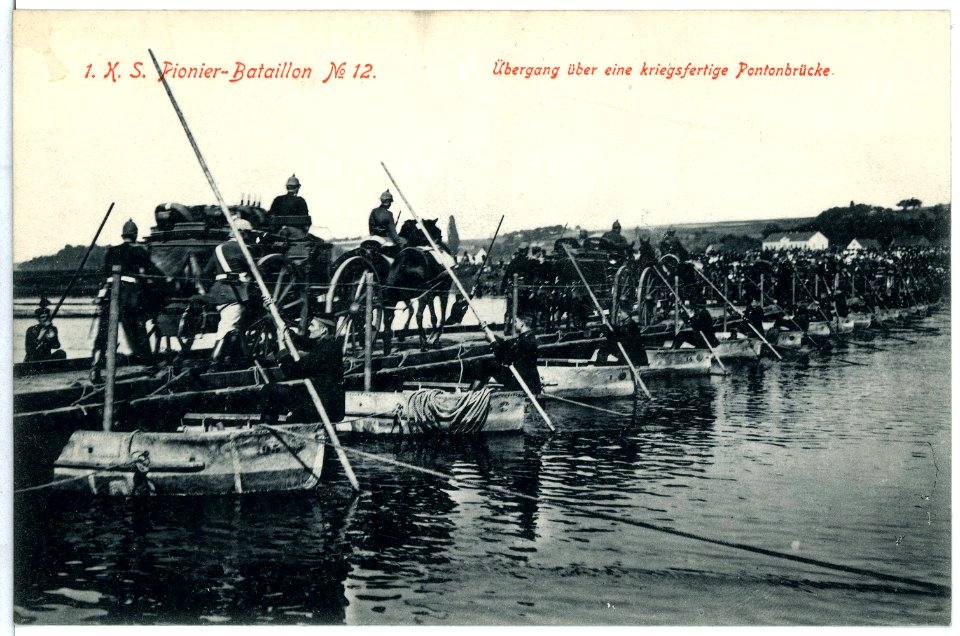 11057--1910-Königlich Sächsisches Pionier-Bataillon Nr. 12-Brück & Sohn Kunstverlag
