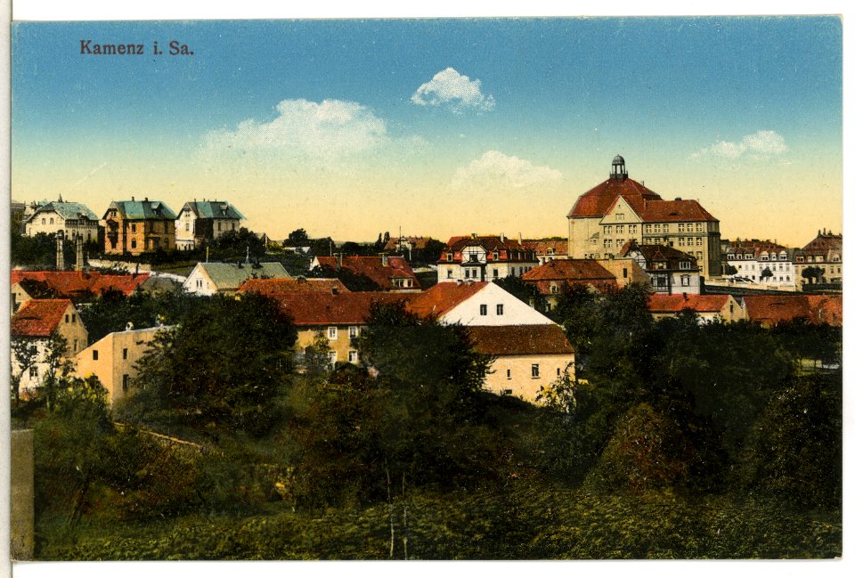 12647-Kamenz-1911-Blick auf Kamnez-Brück & Sohn Kunstverlag