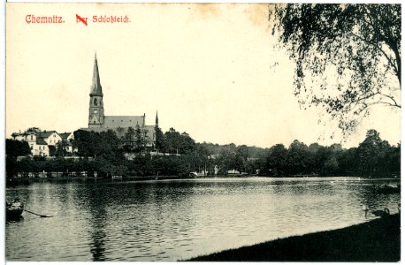 11488-Chemnitz-1910-Der Schloßteich-Brück & Sohn Kunstverlag
