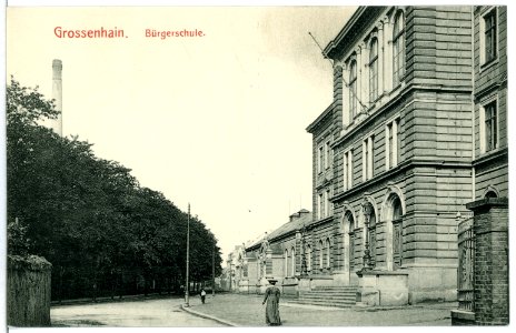 11298-Großenhain-1910-Bürgerschule-Brück & Sohn Kunstverlag