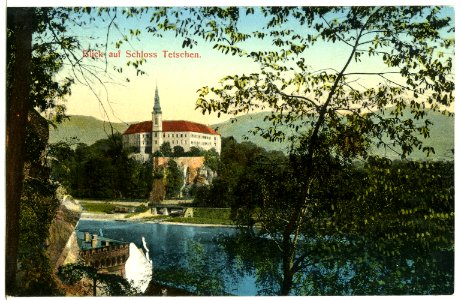 12226-Tetschen-1910-Schloß-Brück & Sohn Kunstverlag