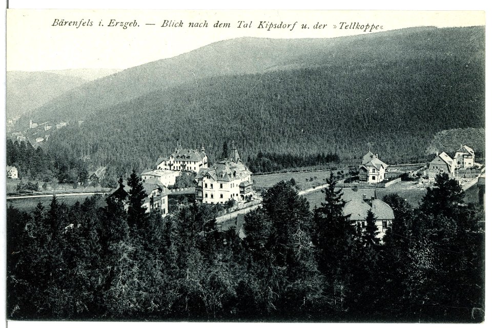 11900-Bärenfels-1910-Blick nach Kipsdorf und der Tellkoppe-Brück & Sohn Kunstverlag