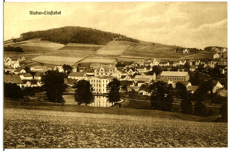 11439-Niedereinsiedel-1910-Blick zur Ferdinandshöhe-Brück & Sohn Kunstverlag