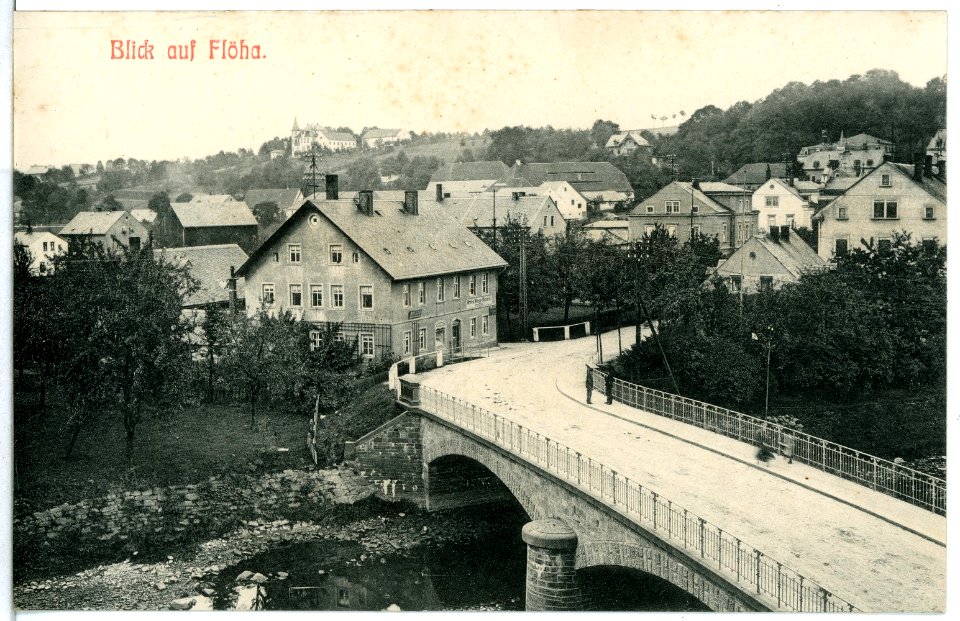 11574-Flöha-1910-Blick auf Flöha-Brück & Sohn Kunstverlag
