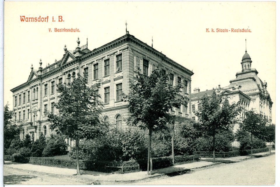 11200-Warnsdorf-1910-Staatsrealschule-Brück & Sohn Kunstverlag