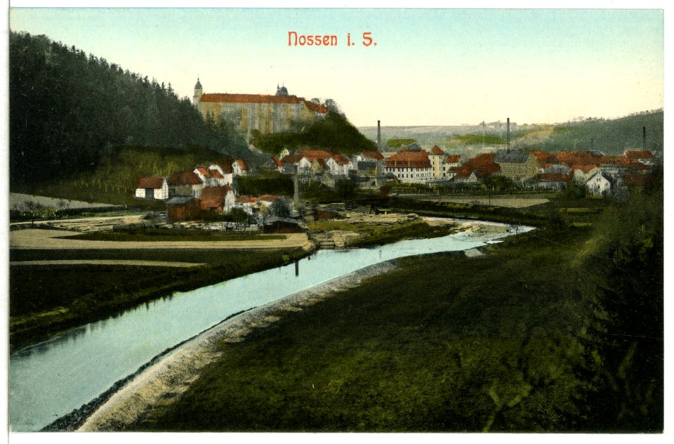 11912-Nossen-1910-Blick über die Mulde nach Nossen-Brück & Sohn Kunstverlag