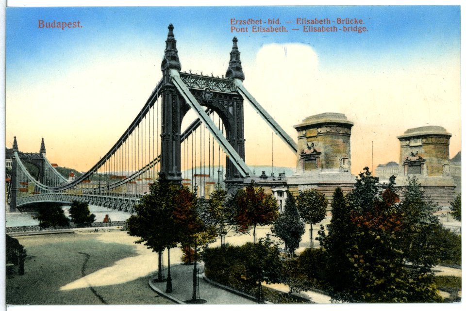 12655-Budapest-1911-Elisabethbrücke-Brück & Sohn Kunstverlag